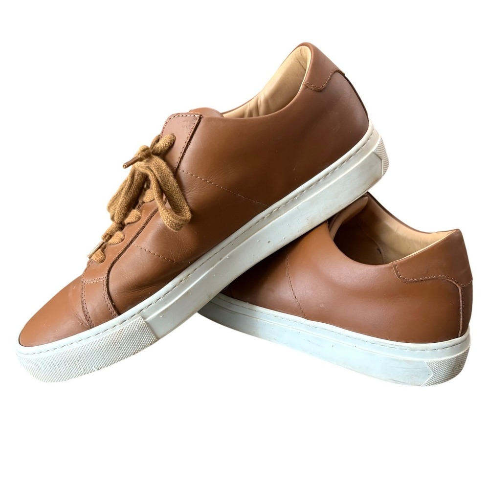 Greats Royale Leather Sneakers Mens 11 Brown Low Top Made in Italy Luxury Shoes